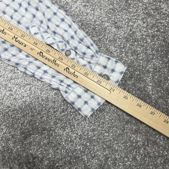 Carbon 2 Cobalt Button Up Shirt Mens Large Geometric Print White - Picture 12 of 12